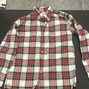 Kids Plaid Button Down Shirt - Red, Black, White